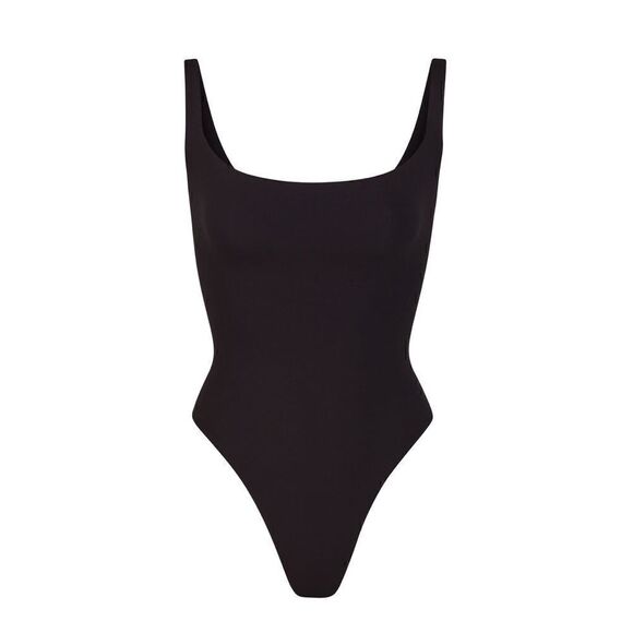 Skims NWT Fits Everybody SQUARE NECK BODYSUIT in Onyx Size 2X - Picture 3 of 10
